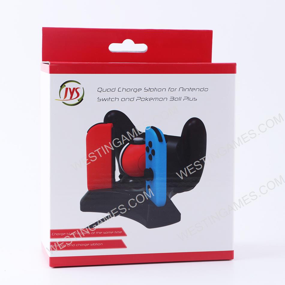 4IN1 Gamepad Controller Charging Dock for Switch Joycon Pro and  Pokemon Ball Plus