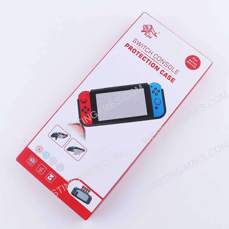 Protecting Case PC+TPU with Game Card Cartridge Storage for Switch Console