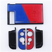 Minithink PU Leather Protecting Waterproof Cover Shockproof Case Contrast Cofor for Switch - Mario 05