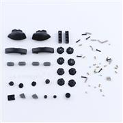 Complete Key Button Accessoires with Screws Set for Nintendo Switch L R Joycon Controller - Black