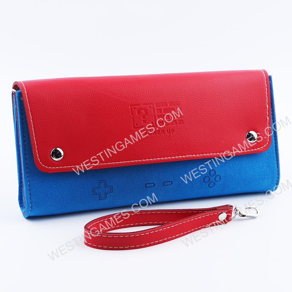 Deluxe Travel Carrying Pouch Case with clip-on strap for Nintendo Switch - Super Mario