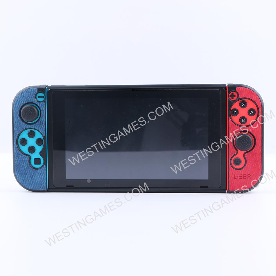 Minithink Anti Sweat Cloth Elk Art Protecting Waterproof Cover Shockproof Case for Switch Blue-Red