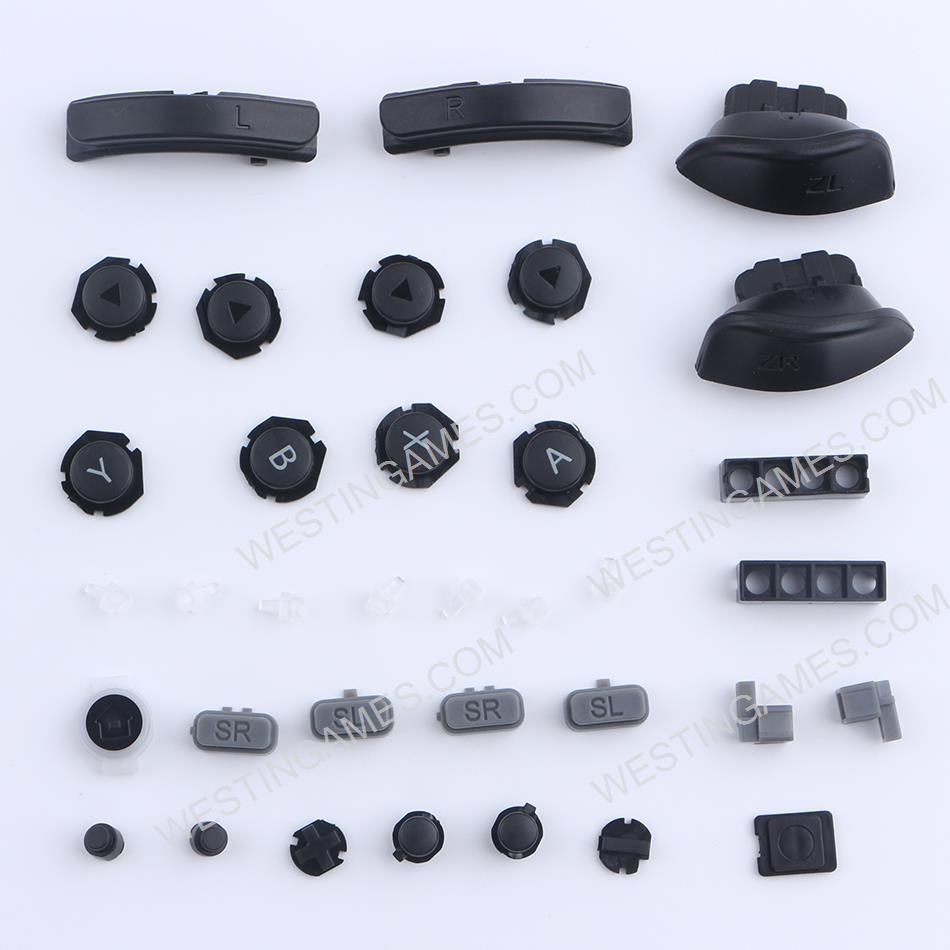 Complete Key Button Accessoires for Nintendo switch L R Joycon Controller - Black
