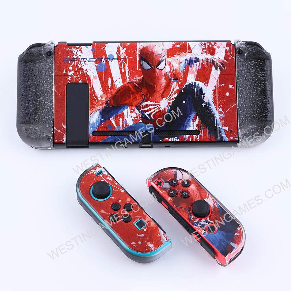 Upgrade Complete Fashion Protective Cover Case Water-Drop for NS switch - Spider Man