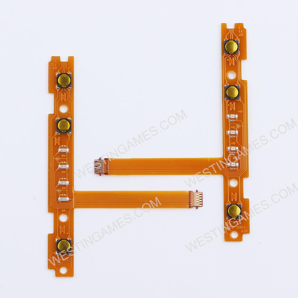 Original Left Right SL SR Button with LED Flex Cable Set replacement for nintendo Switch Joy-con