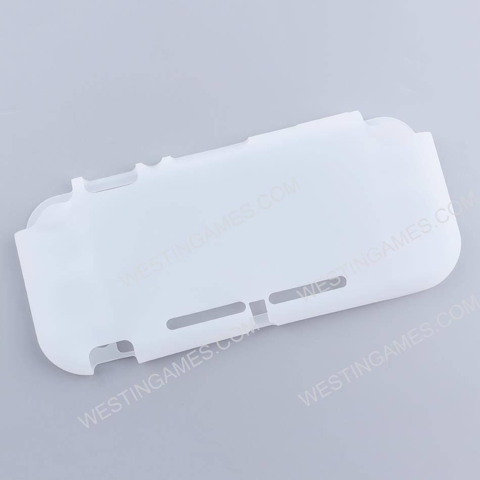 Protective Anti-Slip Soft Silicone Skin Case for Switch Lite Console - White