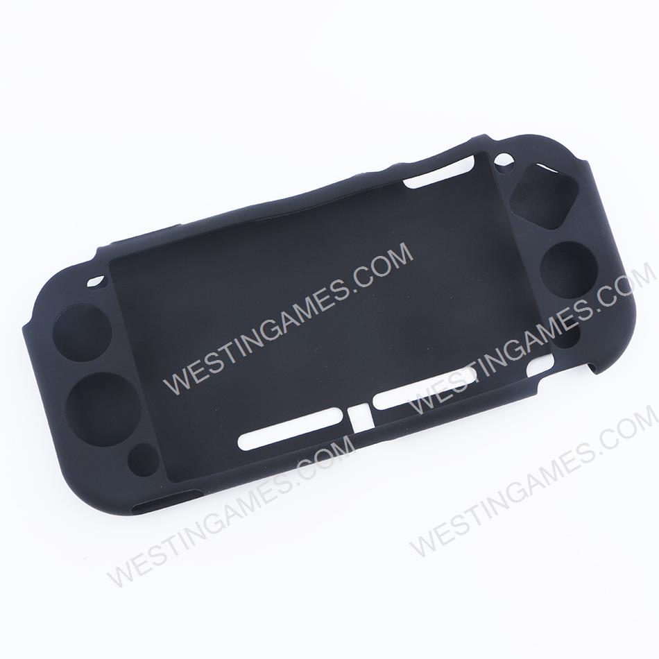 Protective Anti-Slip Soft Silicone Skin Case for Switch Lite Console - Black