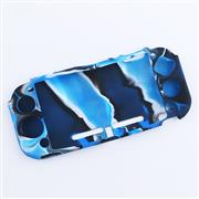 Complete Protective Anti-Slip Soft Camo Silicone Skin Case Set for Switch lite Console - Blue
