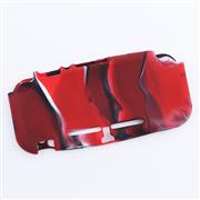 Complete Protective Anti-Slip Soft Camo Silicone Skin Case Set for Switch lite Console - Red 02
