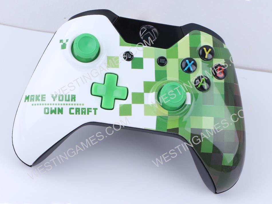 New Wireless Controller Gamepad Custom DIY Limited Version for XBOX ONE - Minecraft