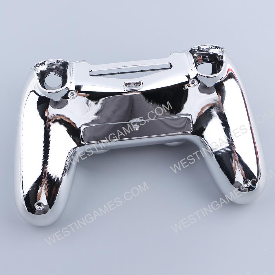 Mirror Chrome Housing Shell Case Replacement for PS4 Slim Dualshock 4 Controller - Silver 03