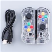 New Design Left and Right Wireless Joycon Controller for Switch Console - Transparent Clear 02
