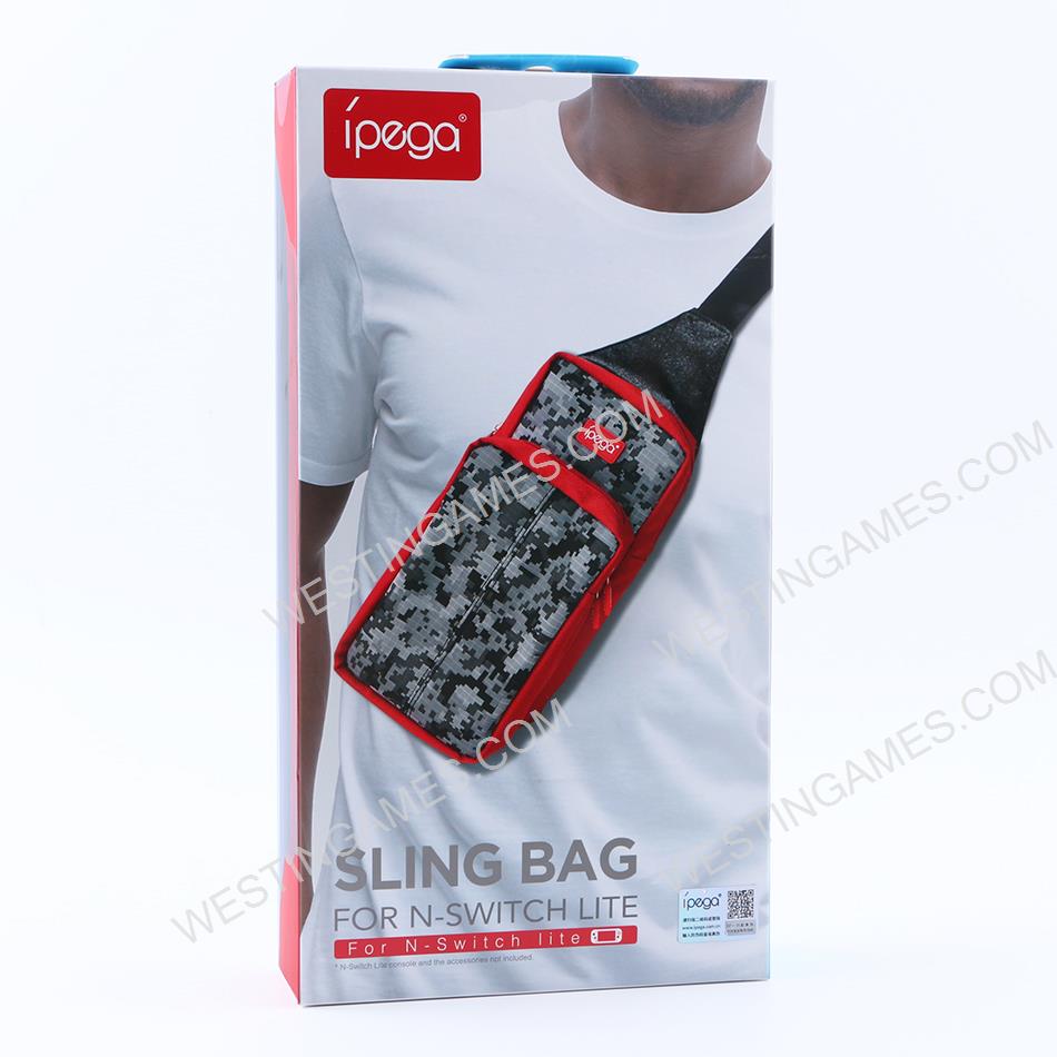 Fashion Backpack Travel Bag Holds PG-9183 for Switch Lite - Camouflage Red