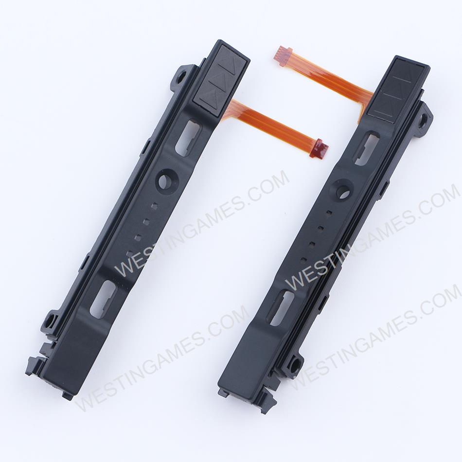 Left and Right Plastic Rail Assembly with Flex Cable Replacement for Switch Joy-con