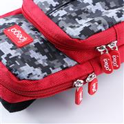 Fashion Backpack Travel Bag Holds PG-9183 for Switch Lite - Camouflage Red 04