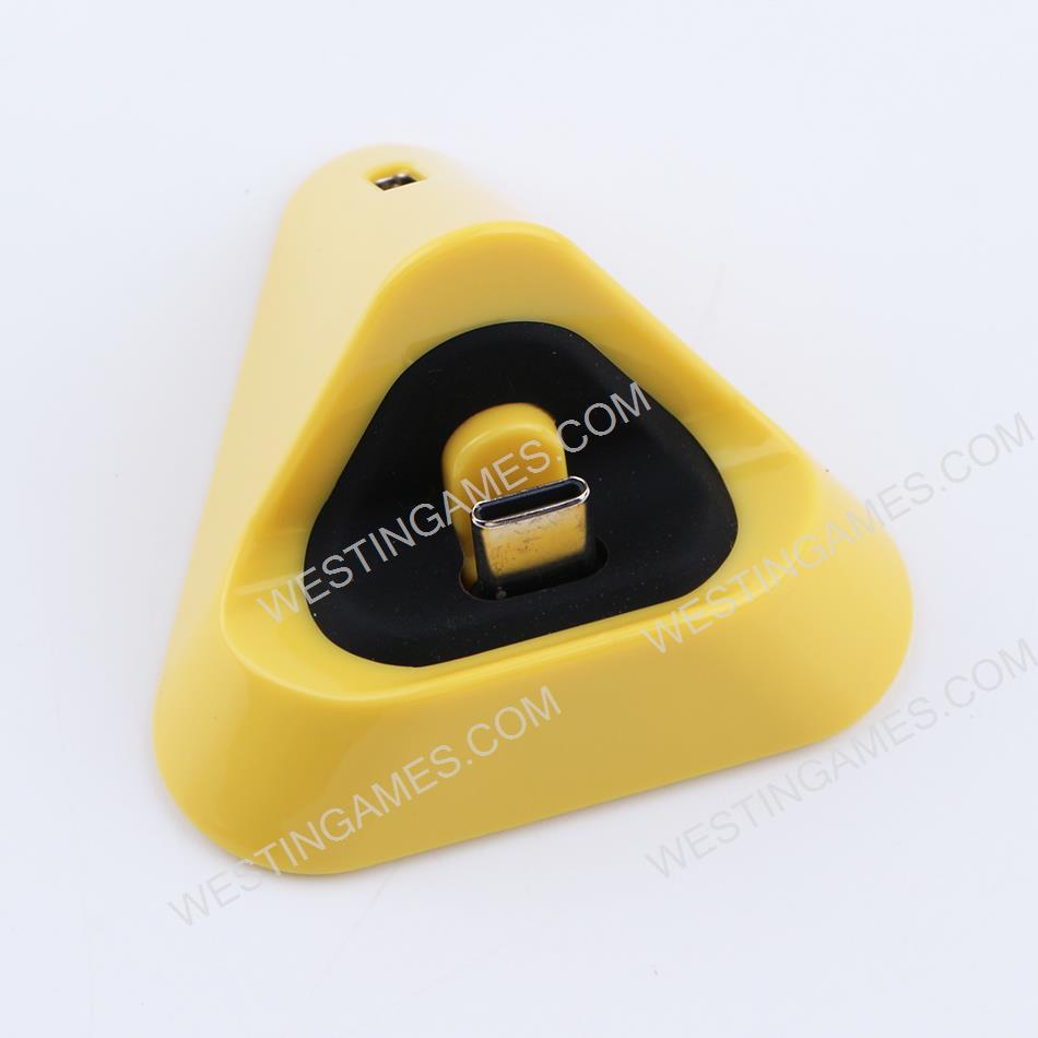 Mini USB Type-C Charging Dock Stand for Switch Lite Console - Yellow