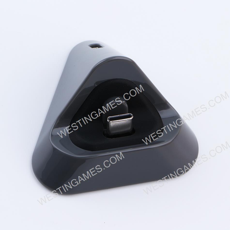 Mini USB Type-C Charging Dock Stand for Switch Lite Console - Grey