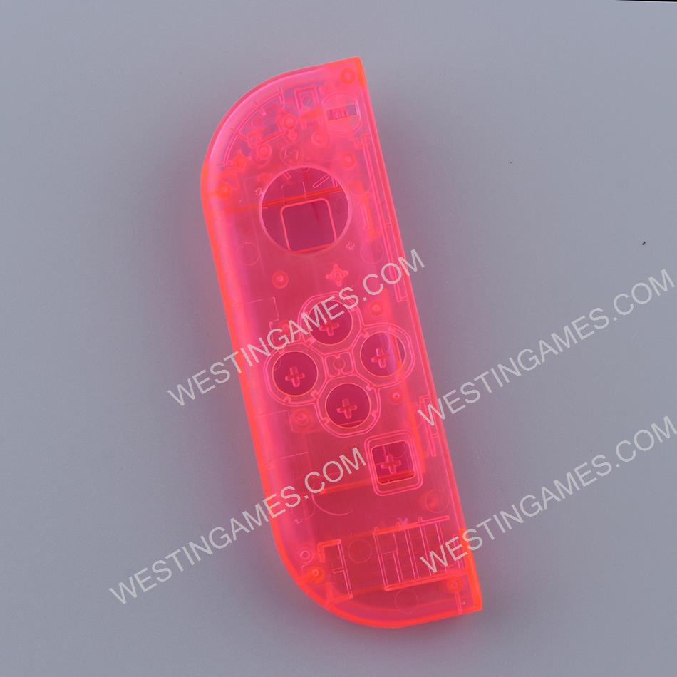 Replacement Left Joycon Housing Case for Switch - Transparent Pink