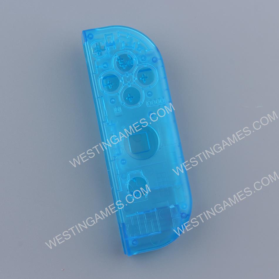 Replacement Right Joycon Housing Case for Switch - Transparent Blue