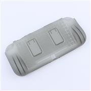 Comfortable Soft tpu Handle Grip Cover Case with 2 Card Storage for Switch lite - Clear Black 02