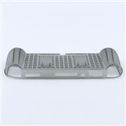 Comfortable Soft tpu Handle Grip Cover Case with 2 Card Storage for Switch lite - Clear Black 03