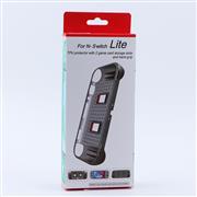 Comfortable Soft tpu Handle Grip Cover Case with 2 Card Storage for Switch lite - Clear Black 04