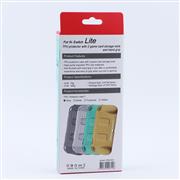 Comfortable Soft tpu Handle Grip Cover Case with 2 Card Storage for Switch lite - Clear Black 05