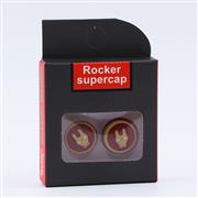 FPS Analog Extenders Rocker Supercap Thumbsticks with Grip for PS4 Controller - Iron Man