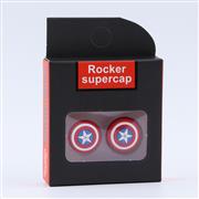 FPS Analog Extenders Rocker Supercap Thumbsticks with Grip for PS4 Controller - Captain America