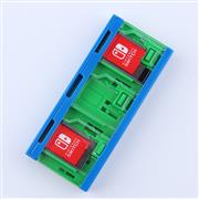 6 Slots Game Card Cartridge Push Card Case Storage Box for NS Switch Blue-Green 02
