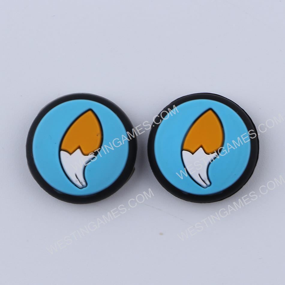 New Pokemon Thumb Grips Analog Caps Silicone Rubber For NS switch Joy-con - Eevee Tail Blue