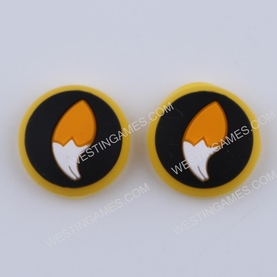 New Pokemon Thumb Grips Analog Caps Silicone Rubber For NS switch Joy-con - Eevee Tail Black