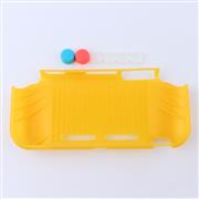 Soft tpu Handle Grip Cover Case with 6 Aanalog Grips for Switch lite - Yellow 02