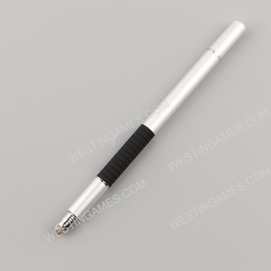 3in1 Metal Capacitive Pen Touch Screen Stylus Pen Neutral pen for switch Tablet iPad Phone Silver