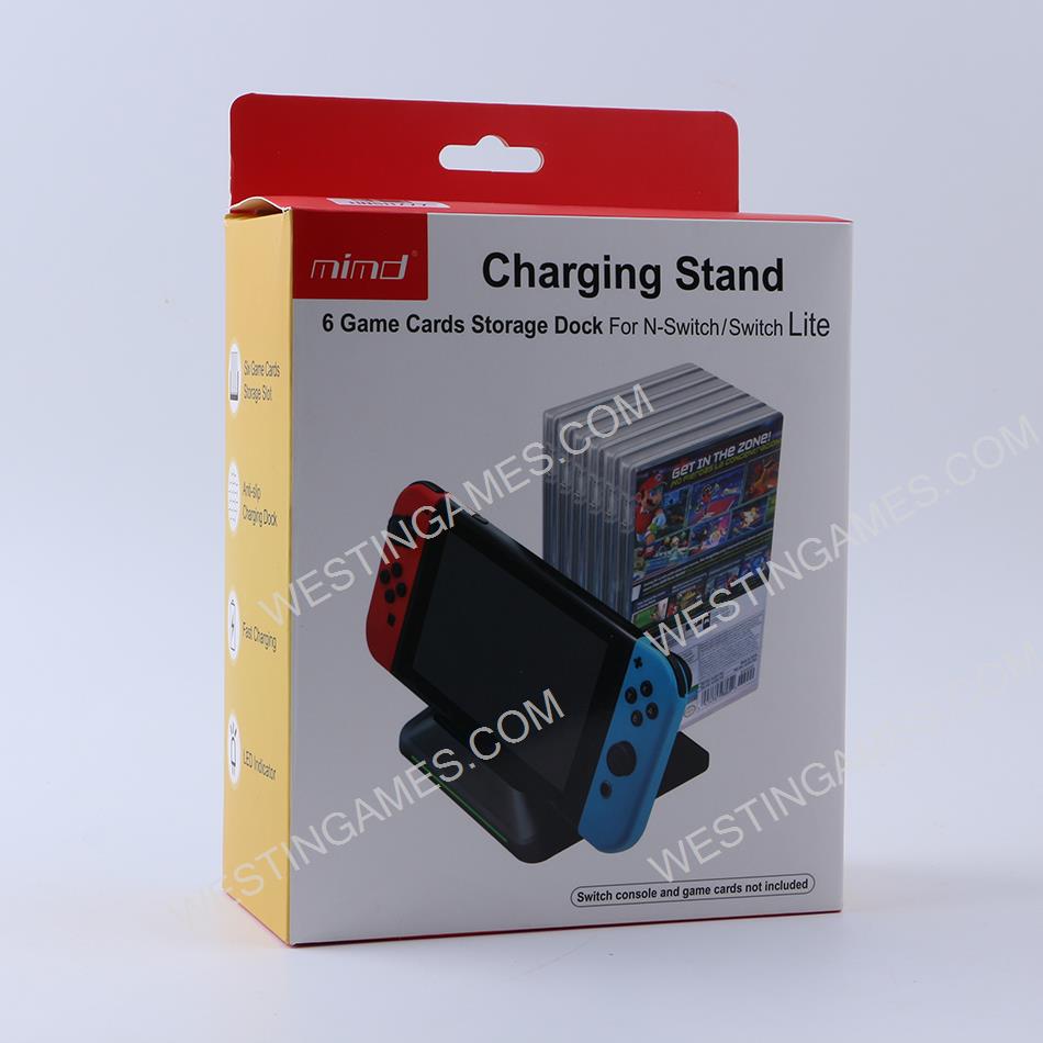 Console Charging Stand with Game Card Storge for Nintendo Swtich and switch Lite