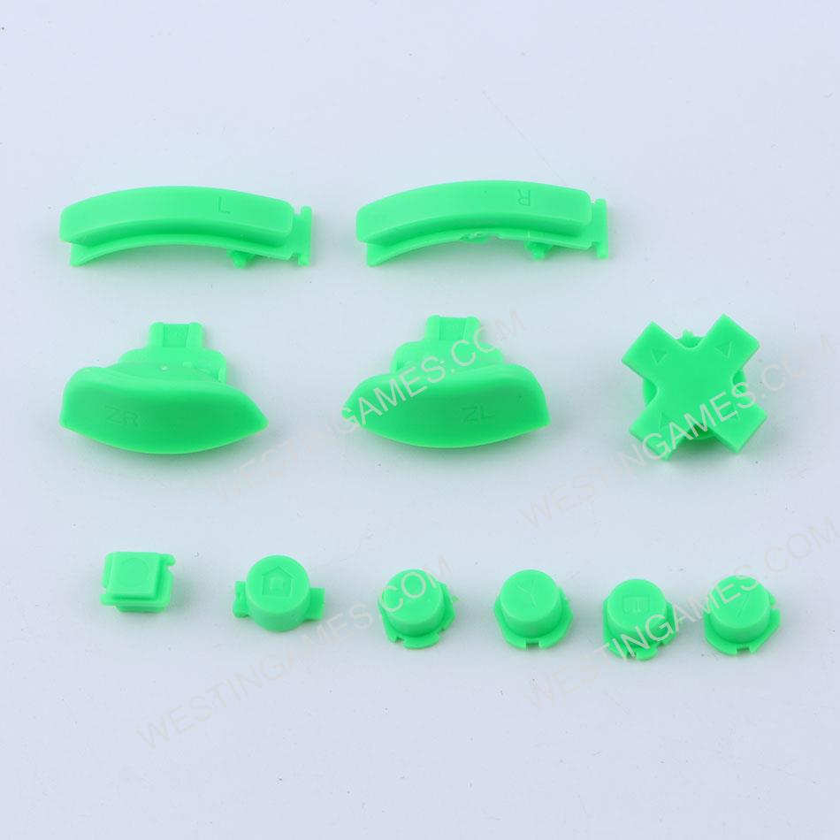 Complete ABXY and R L Key Button Accessoires for Nintendo Switch Lite - Green