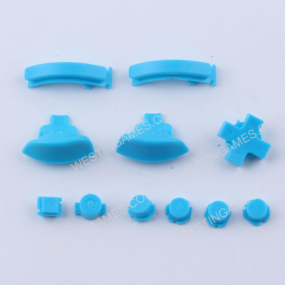 Complete ABXY and R L Key Button Accessoires for Nintendo Switch Lite - Blue
