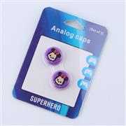 Superhero Supercap Thumb Grips Analog Caps Silicone Rubber For Switch and Lite Miki Purple