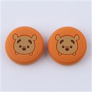 Superhero Supercap Thumb Grips Analog Caps Silicone Rubber For Switch and Lite Bear Brown 02