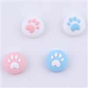 New 4in1 Cut Cat Paw Thumb Grips Analog Caps Silicone Rubber For NS Switch - Blue and Pink 02