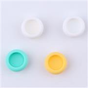 New 4in1 Cut Cat Paw Thumb Grips Analog Caps Silicone Rubber For NS Switch - Green and Yellow 03