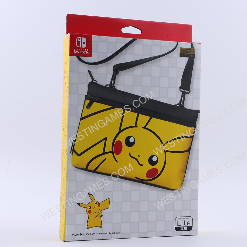 Carrying Pouch Case with clip-on strap for Nintendo Switch lite - Pikachu