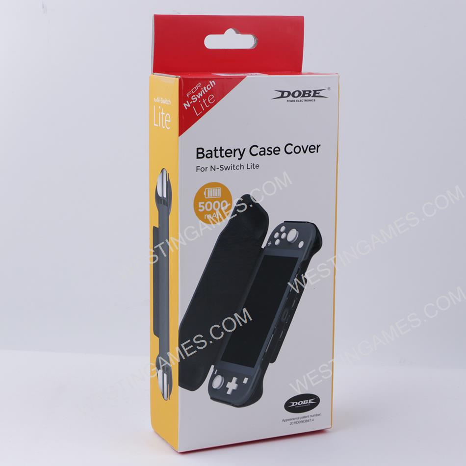 Back Battery with leather Cover Case 5000mAh for Switch Lite