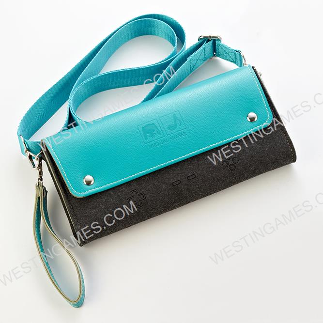 2in1 Deluxe Upgrade Travel Carrying Pouch Case with clip-on strap for Nintendo switch - Hatsune Miku