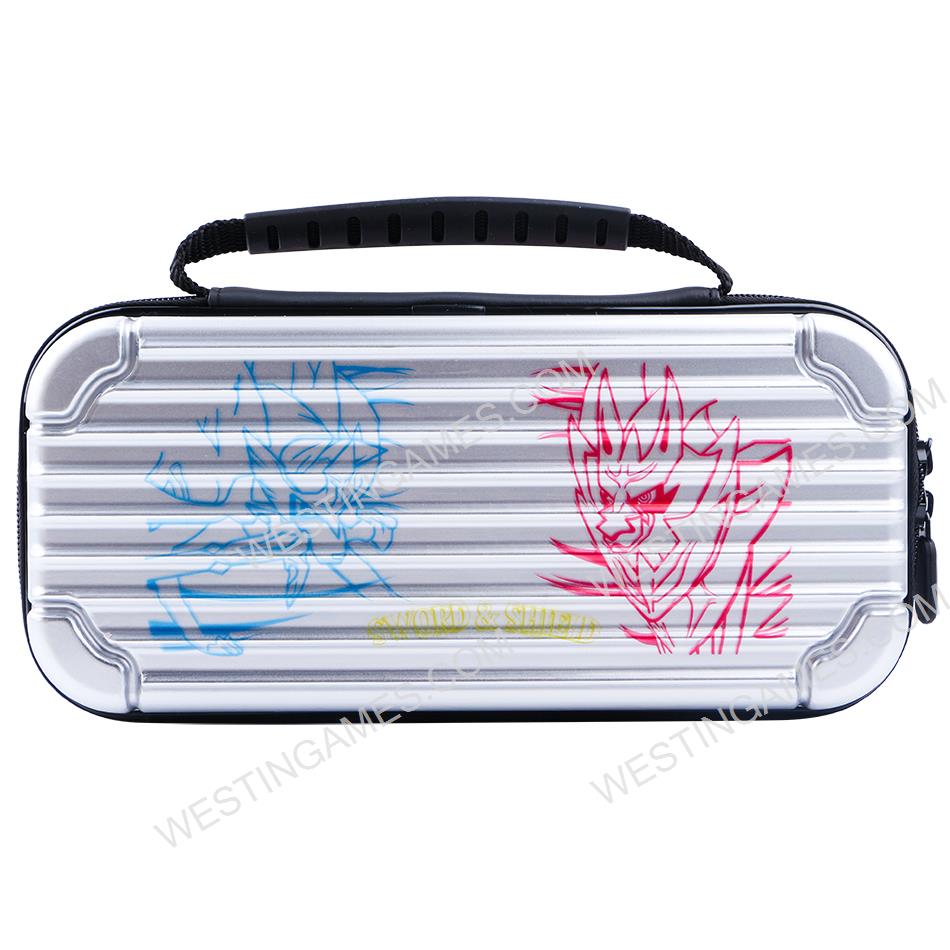 Silver Protective Storage Hard Case Carrying Bag for Switch - Sword and Shield