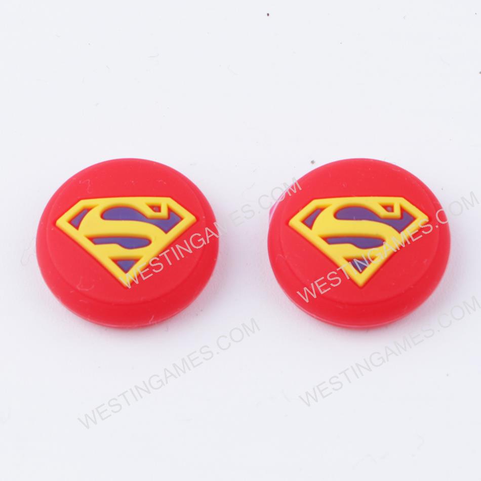 New Pokemon Thumb Grips Analog Caps Silicone Rubber For NS switch Joy-con -Superman