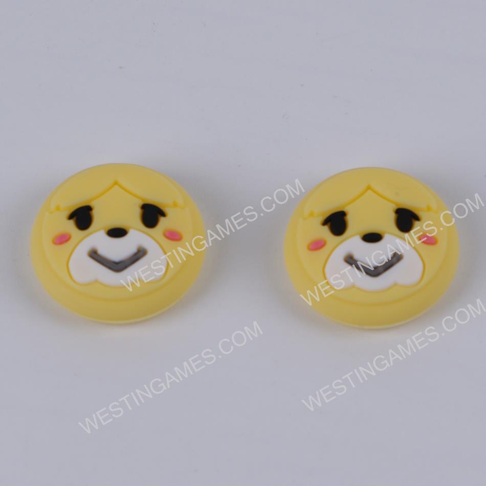 New Pokemon Thumb Grips Analog Caps Silicone Rubber For NS switch Joy-con - isabelle