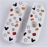 Left and Right Housing Cover Case Set for switch Joy-con White Black Mikey A