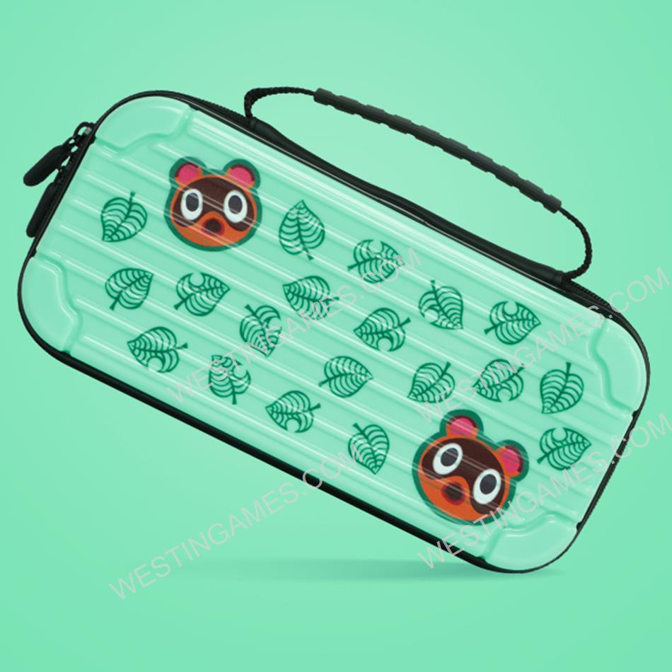 Green Protective Storage Hard Case Carrying Bag for switch - Tom Nook