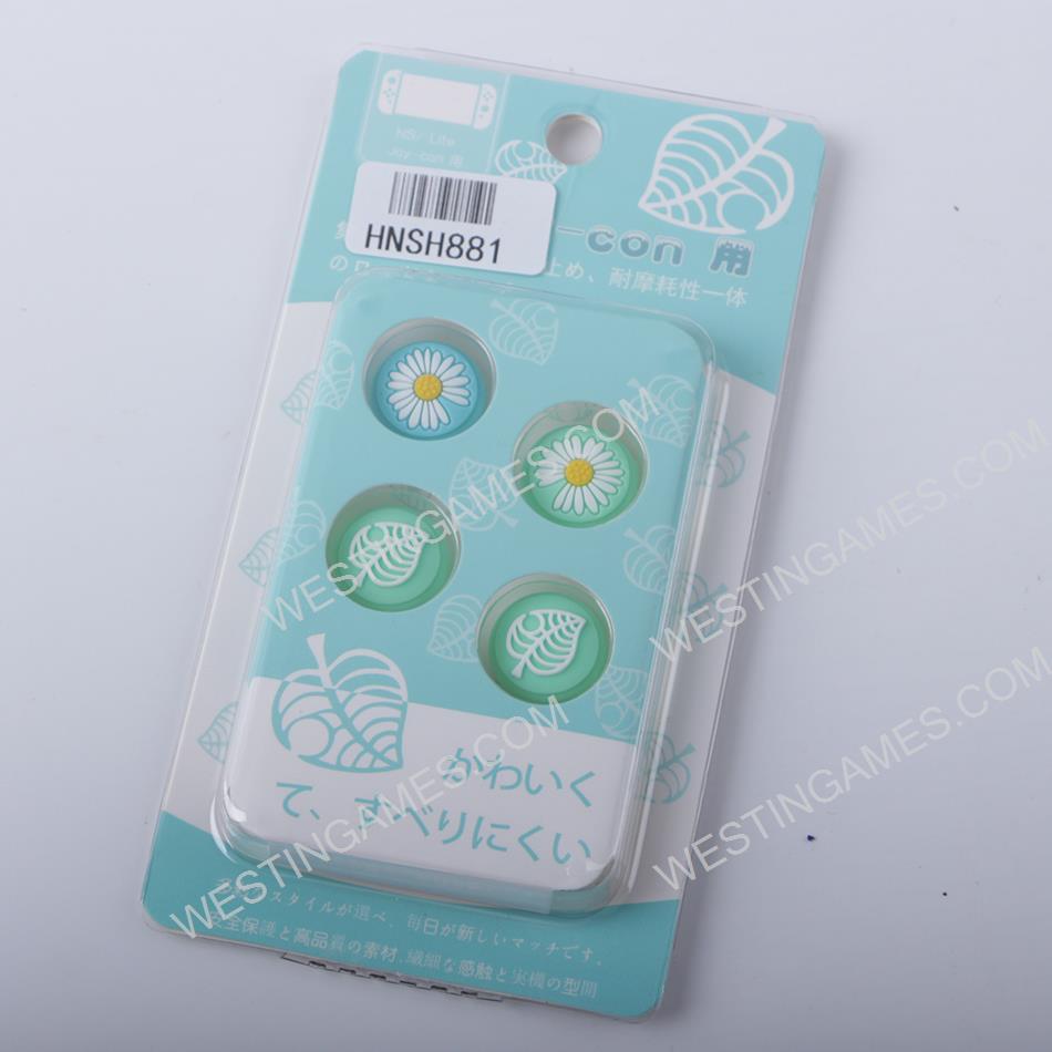 New 4in1 Thumb Grips Analog Caps Silicone Rubber For NS switch - Leef and Bellis